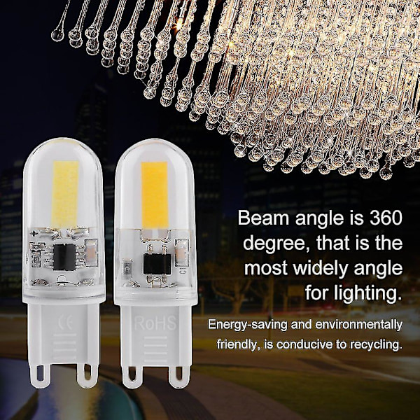 Mini G9 LED-lampe 6W DC200-240V Dæmpbar 360 Graders Stråle Vinkel Pære