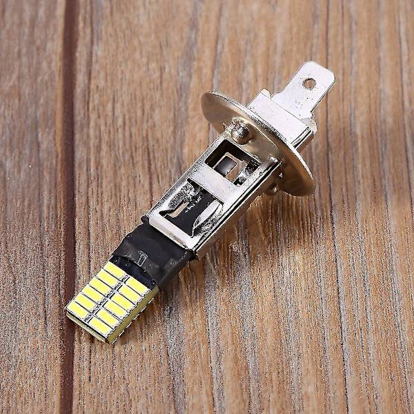1 X 24-SMD H1 6500k Hvit LED Tåkelys Pæreutskifting Tåkelys Kjøring DRL Xi