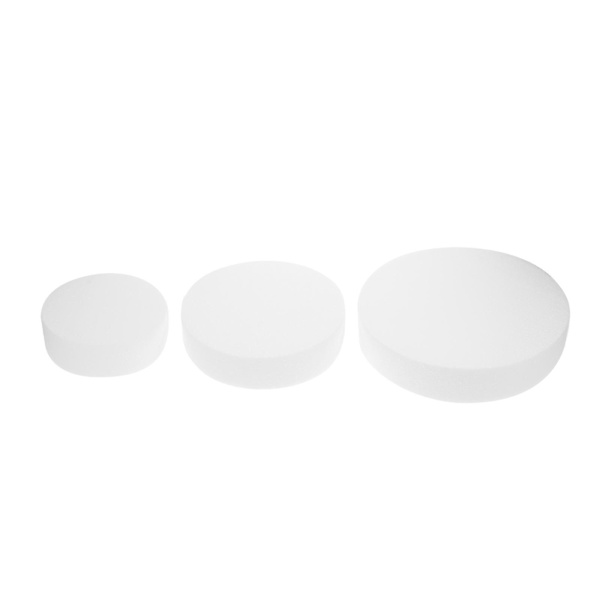 3 st Bröllopstårtsställningskaka Övningsfoam Rund Tårta Dummy Polystyren Tårta Dummy Tårta Styrofoam Polystyren Tårta Former