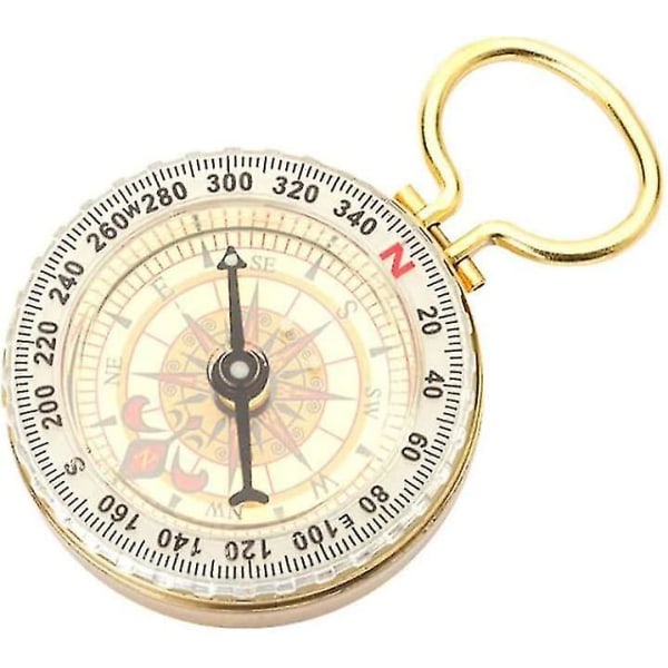 Camping Survival Compass Metal Pocket Kompas Kobber Lysende Orienteringskompas