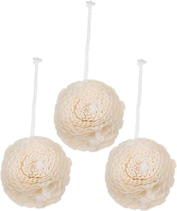 3 stk. blomsterdiffuser-erstatningshoder med bomullstau, realistisk kunstig blomsterdesign
