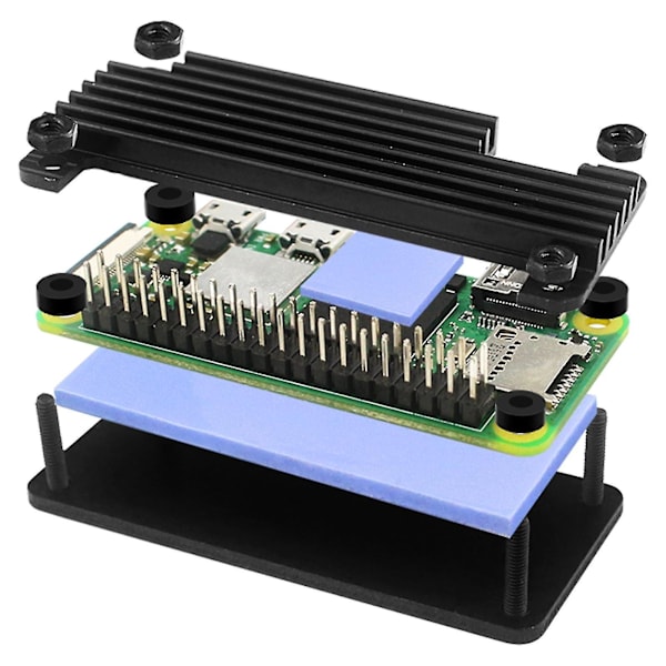 Aluminiumkabinet til Raspberry Pi 2 W Passiv Køling Allory til Raspberry Pi Zero