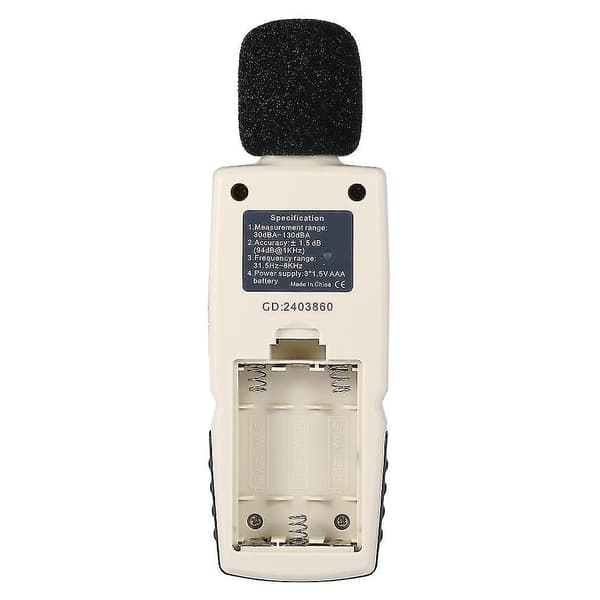 LCD Digital Lydnivåmåler 30-130dBA TestTech