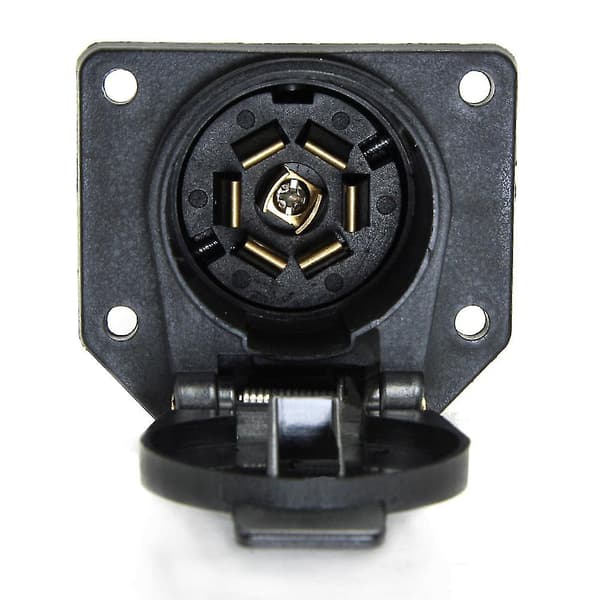 Trailer Stik, 7-polet Rund Trailer Stik 7-vejs Bladstik Adapter Kabling Connector