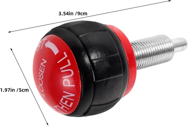 2 stk. innendørs trimsykkel låsepinner fjærknapp erstatning M16x32mm