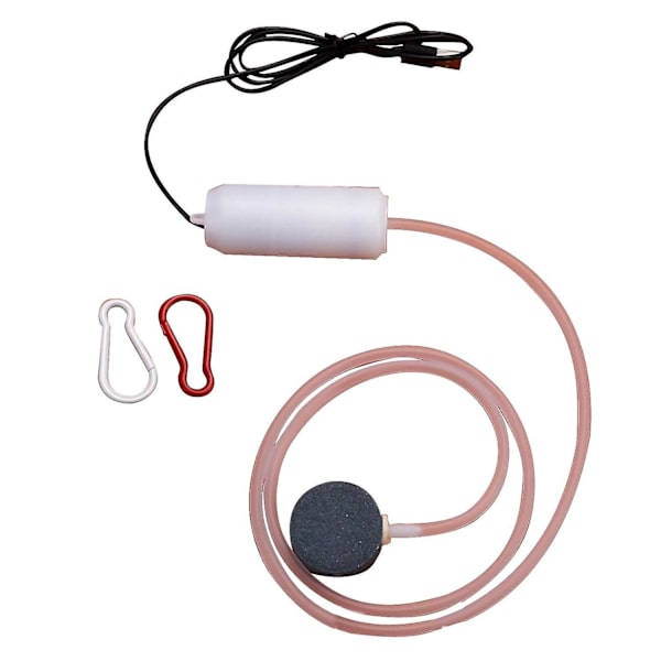 Mini Akvarium Luftpumpe USB Lydløs Bærbar