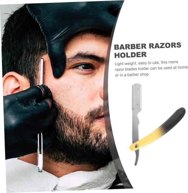 Barberhøvelholder for menn, øyenbrynsbladholder, multifunksjonell