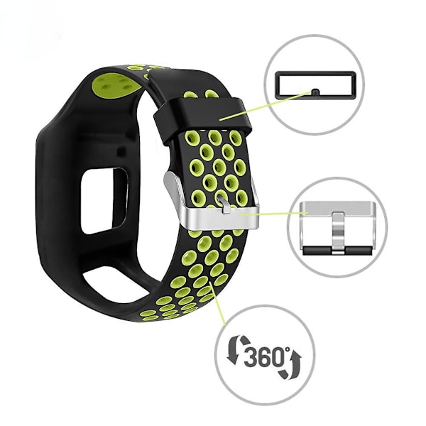 Klockarmband för Tomtom Multi-sport GPS+HRM Tomtom Runner Generation Smartwatch Rem Blue powder