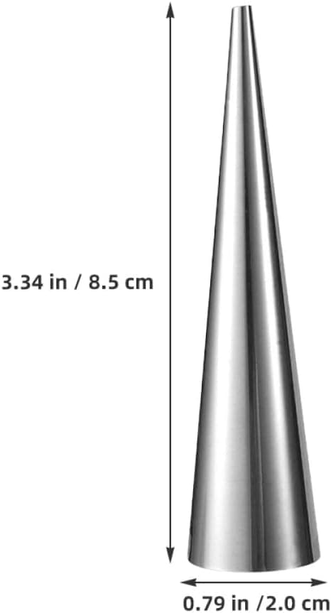 Flødehornforme Robust Kegledesign Kegleformet Rustfrit Stål 12 stk. Croissantforme