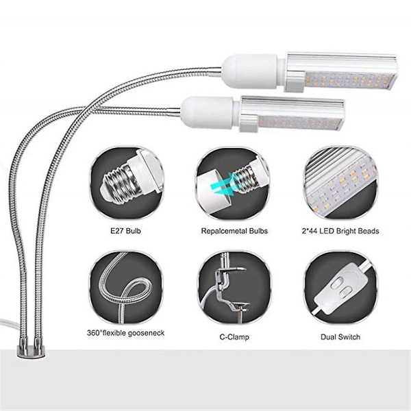 Vekstlys for innendørs planter LED sollignende fullspektrum 45w