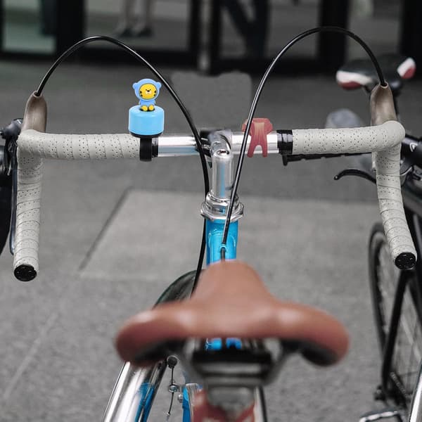 Söt tecknad tiger cykelklocka för barn med ljud Universal passform Järn+pp cykelklocka