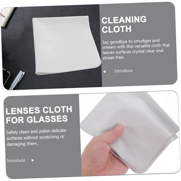 Mikrofiber Rengöringsduk för Linser 6-pack Glasögonrengöring Polerduk