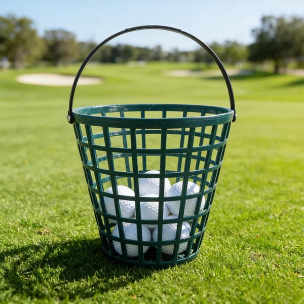Golfboldkurv Mellem 75 Boldes Kapacitet Plast Golf Range Picker Spand med Bærehåndtag