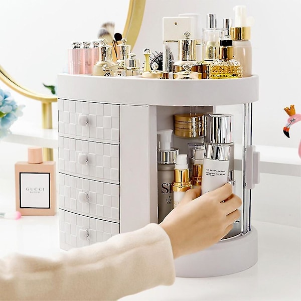 Transparent Makeup-æske Vandafvisende Dressing Desktop Organizer