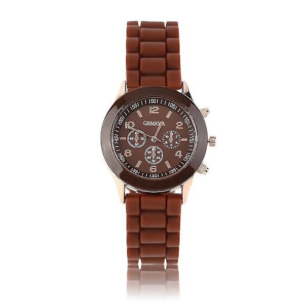 Unisex Silikon Kristall Lady Jelly Gel Kvarts Sportklocka