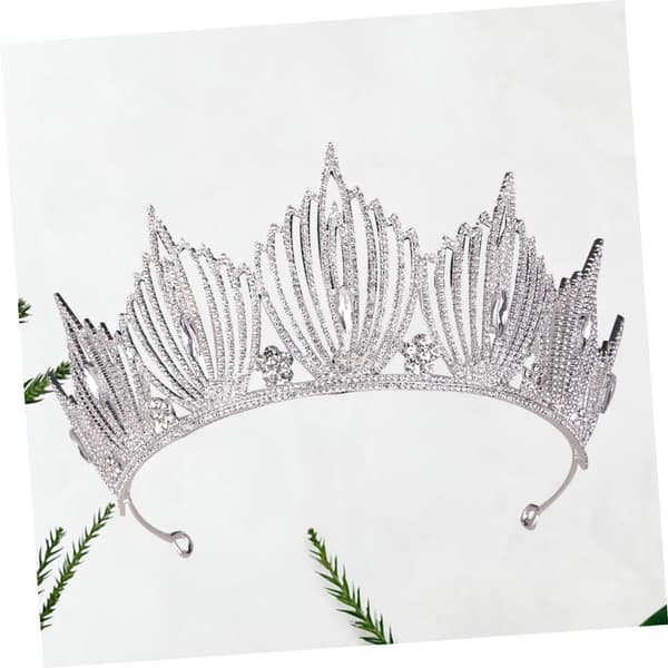 1 st barock strasskrona pannband för brudar elegant hårtillbehör