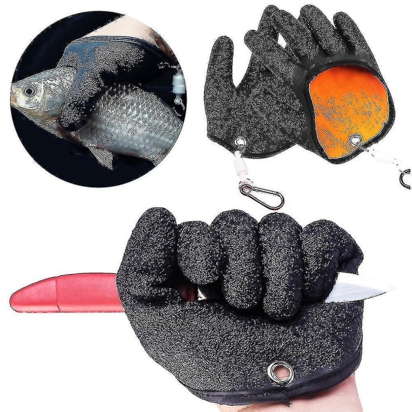 Fiskehandskar Magnetiska halkskydd Fisherman Gloves Fingerkastningshandske Fisherman Catching Fish Handskar