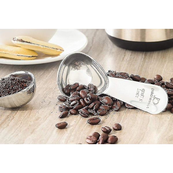 Kaffeske (sæt af 2) - 2 Spiseskefulde (spsk) - Den Bedste Rustfrie