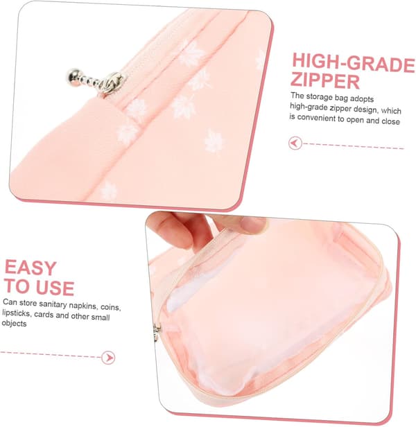2 stk. oppbevaringsveske for bind, liten multifunksjonell beholder for menstruasjonsbind