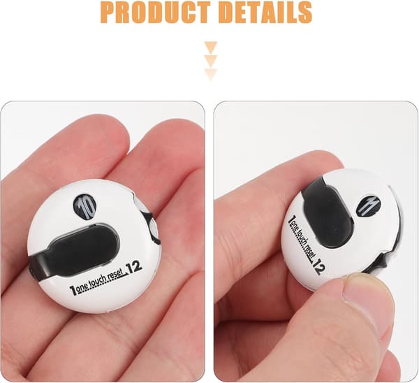 Bærbar Golf Score Tæller Hat Clip Lavet af Robust ABS Plast