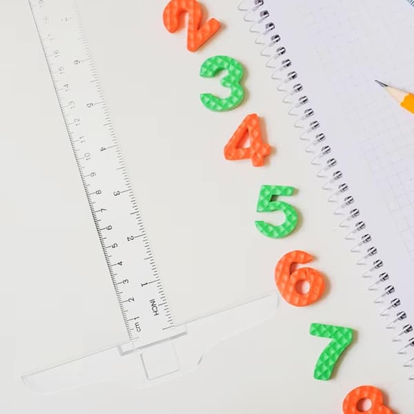 Generel Layout T-lineal 2 Stykker Plastik Måleskala til Arkitektur- og Designstuderende