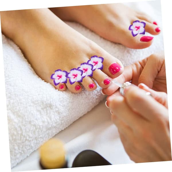 8 stk. silikone manicure-separator tåspreder til pedicureværktøj tådelere til neglelakseparator