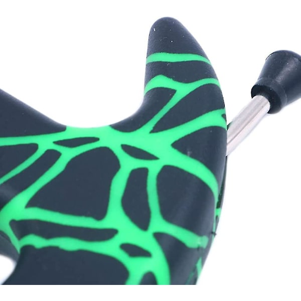 Tre-Finger Thumb Strong Plastik Bueudløsningshjælp Compound Bue Jagt Udløsningshjælp (Grøn Sort) (1 stk)