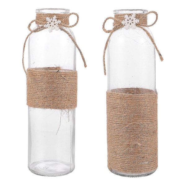 Jinglin transparent behållare för blomsterarrangemang, vaser (2 st)