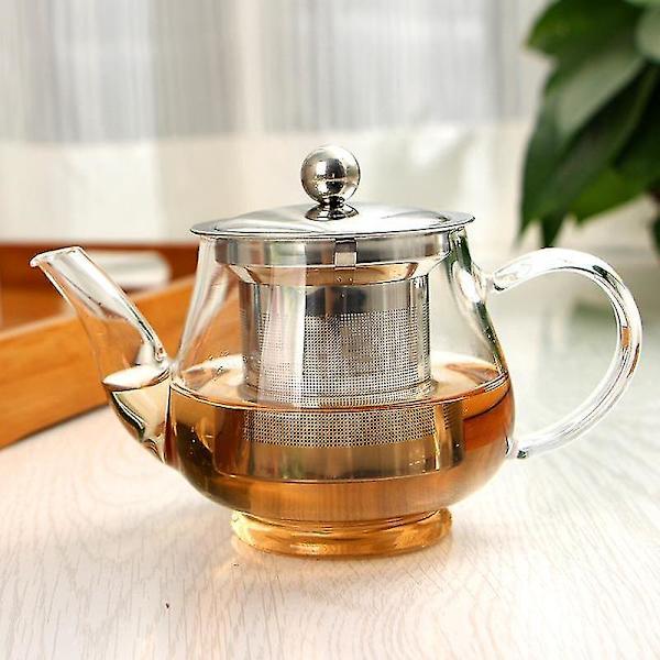 Handgjord Tekanna Värmebeständig Glas Tekanna Infuser