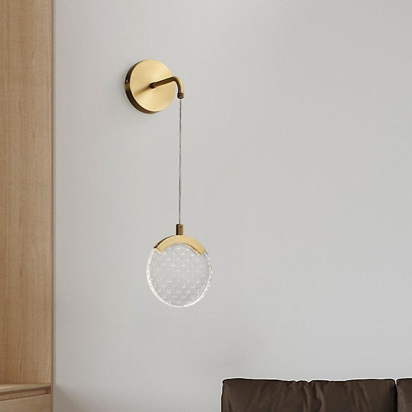 LED Vægskinne Sengelampe Nordisk Flush Mount Stue Kobber