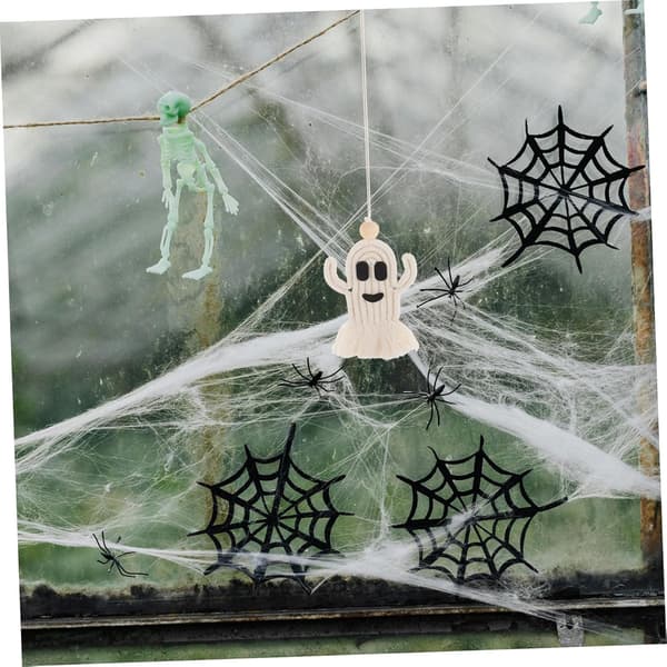 Handvävd Spökhänge Halloween Dekorationer Makramé Biltillbehör Spöklik Heminredning för Sovrum