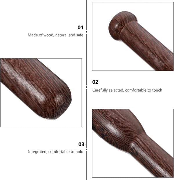 Trästöt 19,5 cm Kycklingvinge Trä Manuell Kryddkvarnstav