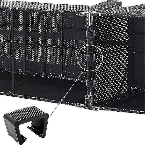 Rattan Møbelklips Multifunksjonell Flettestol Kobling Festespenne Slitesterk Utendørs 5,25 cm