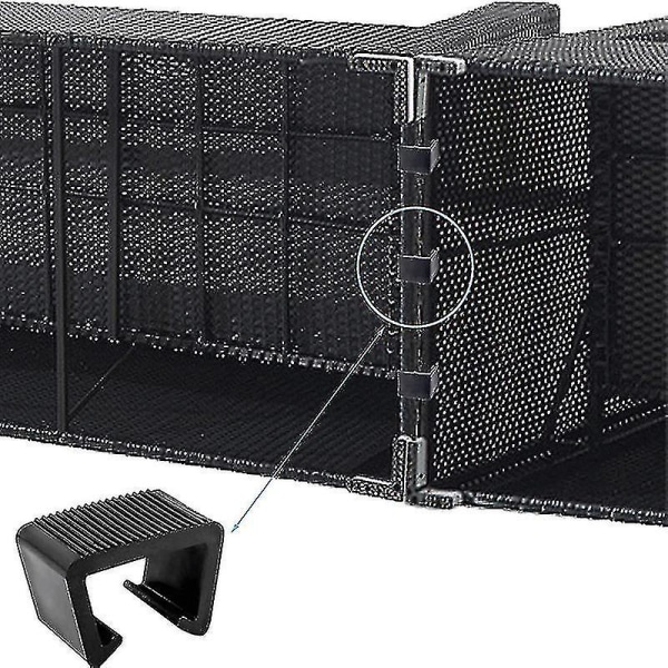 Rattan Møbelklips Multifunktionel Vikkerklips Sofaforbindelse Fastgørelse Holdbar Udendørs 5,25 cm