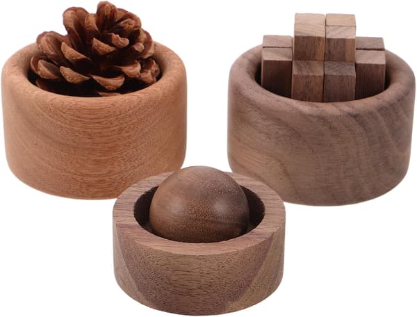 3 st naturlig trädiffusor liten rund eterisk olja aromaterapi diffusor
