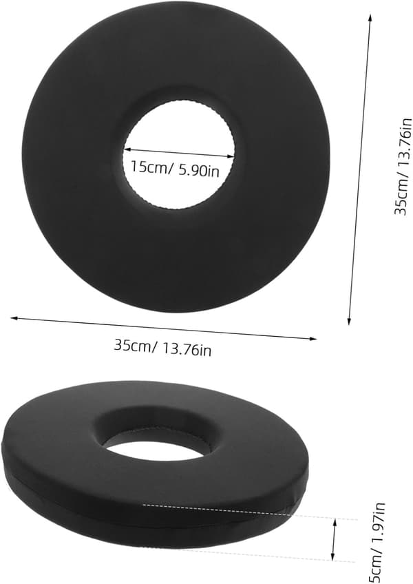 Donutkudde efter förlossning 35cm×15cm×5.5cm Bekväm skumstusskudde