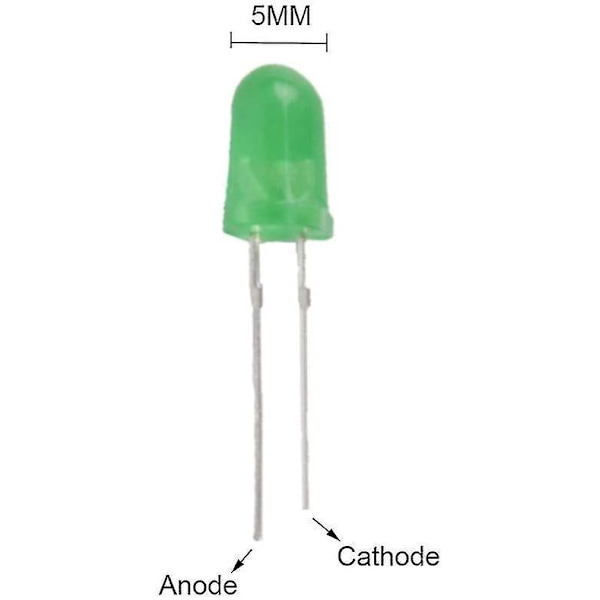 5mm Sekalaiset Väriset LED-diodit DC 2V-3V 20mA 4 Väriä 40kpl