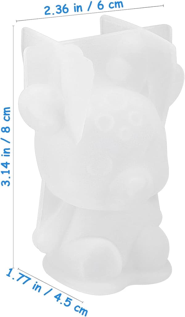 3D Hjort Silikon Epoxy Form for DIY Harpiksstøping, Hvit Multifunksjonell Hjemmeinnredningsform