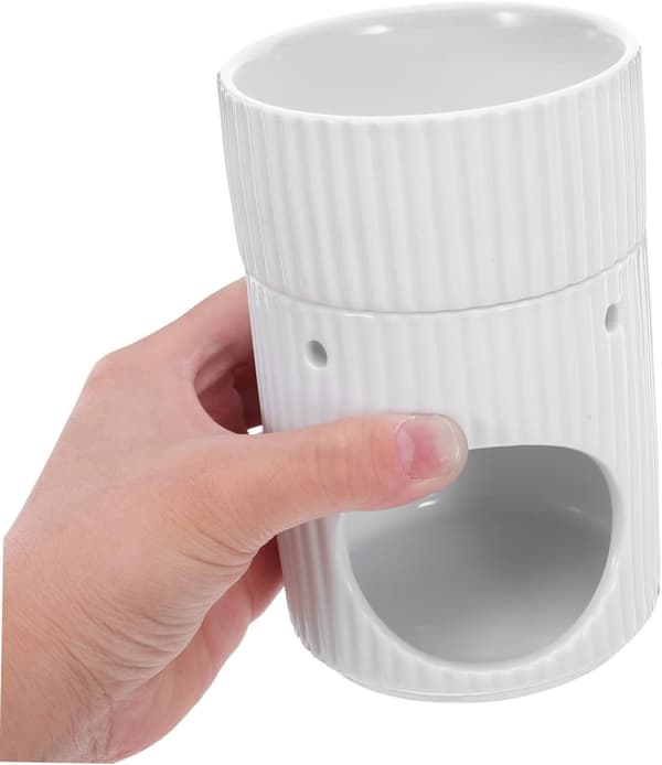 Keramiske duftlys stribet design aromaterapi diffusere til hjemmeduft