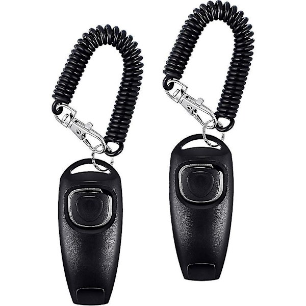 2pack Dog Clicker Whistle Stop Barking Training Clicker 2 in 1 b86c