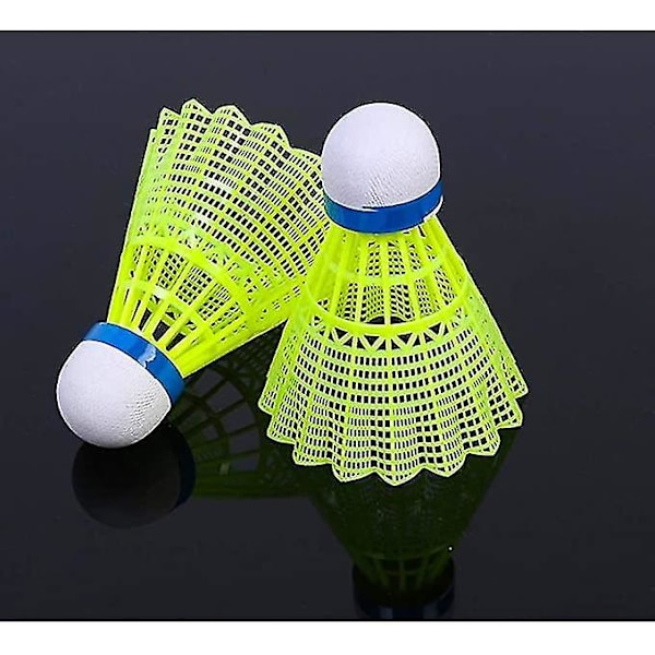 12 Pak Nylon Badmintonfjerbolde Høj Hastighed Elasticitet