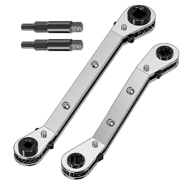 3/8 tommer, 1/4 tommer, 5/16 tommer, 3/16 tommer Ratsjennøkkel Ac Ratsj Verktøysett
