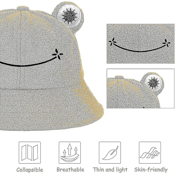 Grodahatt, Solhatt, Bucket Hat för Kvinnor, Groda Bucket Hat, Sommar, Utomhus, Vikbar, Andningsbar, Bucket Hat för Kvinnor, Gratis Frakt