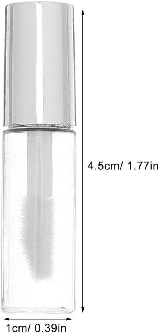 30 stk. Mini Lipgloss-tuber 1,2 ml Tomme Påfyllbare Leppestiftbeholdere med Applikator