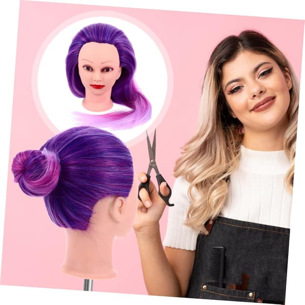 Parykkhodeform Mannequin-hode for hårøvelse og trening for parykkstyling og hårstylinglæring