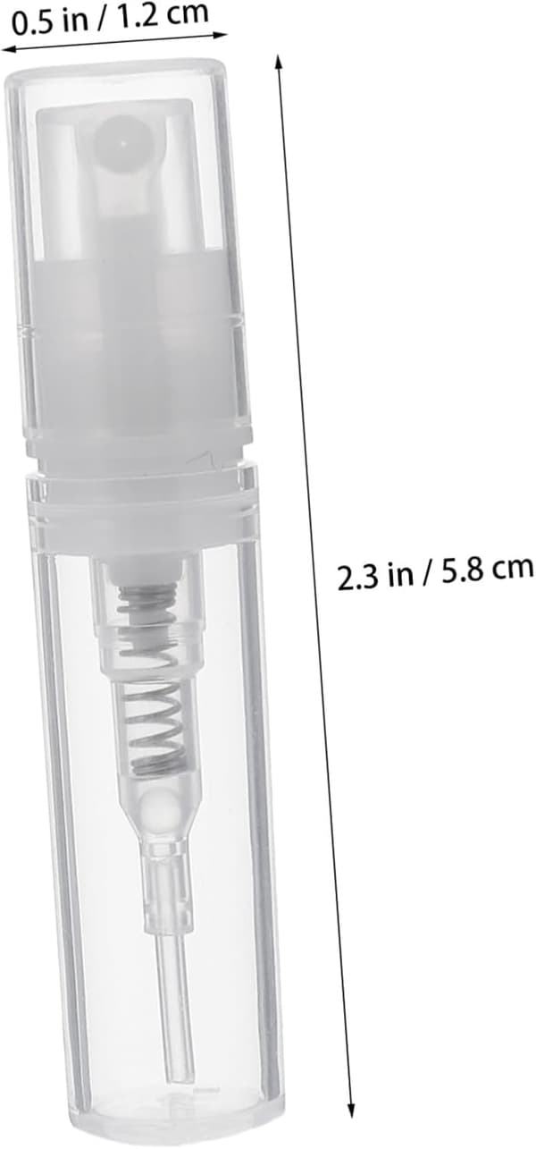 30 stk. 2 ml tomme parfumeflasker plastik spraybeholdere mini rejsedåser