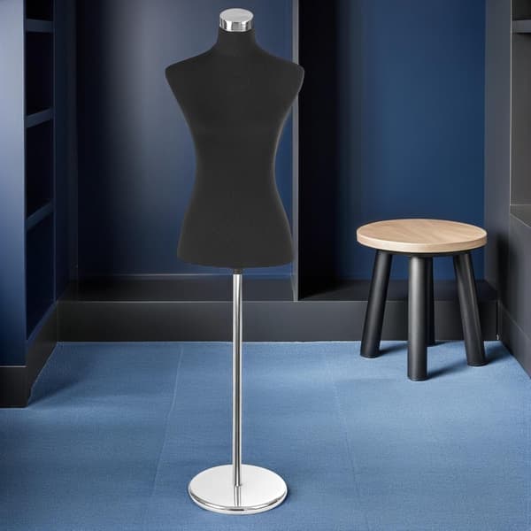 Mannekengerstatning Rustfri Stål Stang 50cm for Halvkropps Mannekengstativ Tilbehør