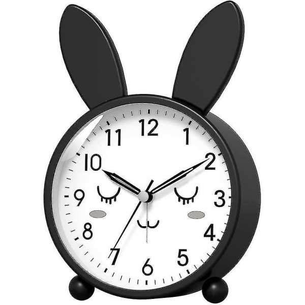 Silent Non-ticking Analog Cute Alarm Clock for Kids