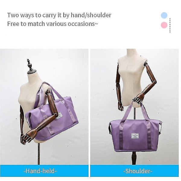 Stor Foldbar Rejsetaske Vandtæt Bagage Tote Håndtaske Duffel Taske