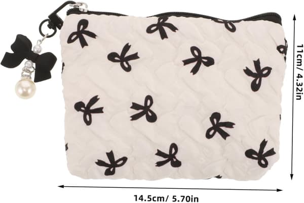 Sminkväskor Bärbar Organizer Elegant Polyester Kompakt Design Rosettform